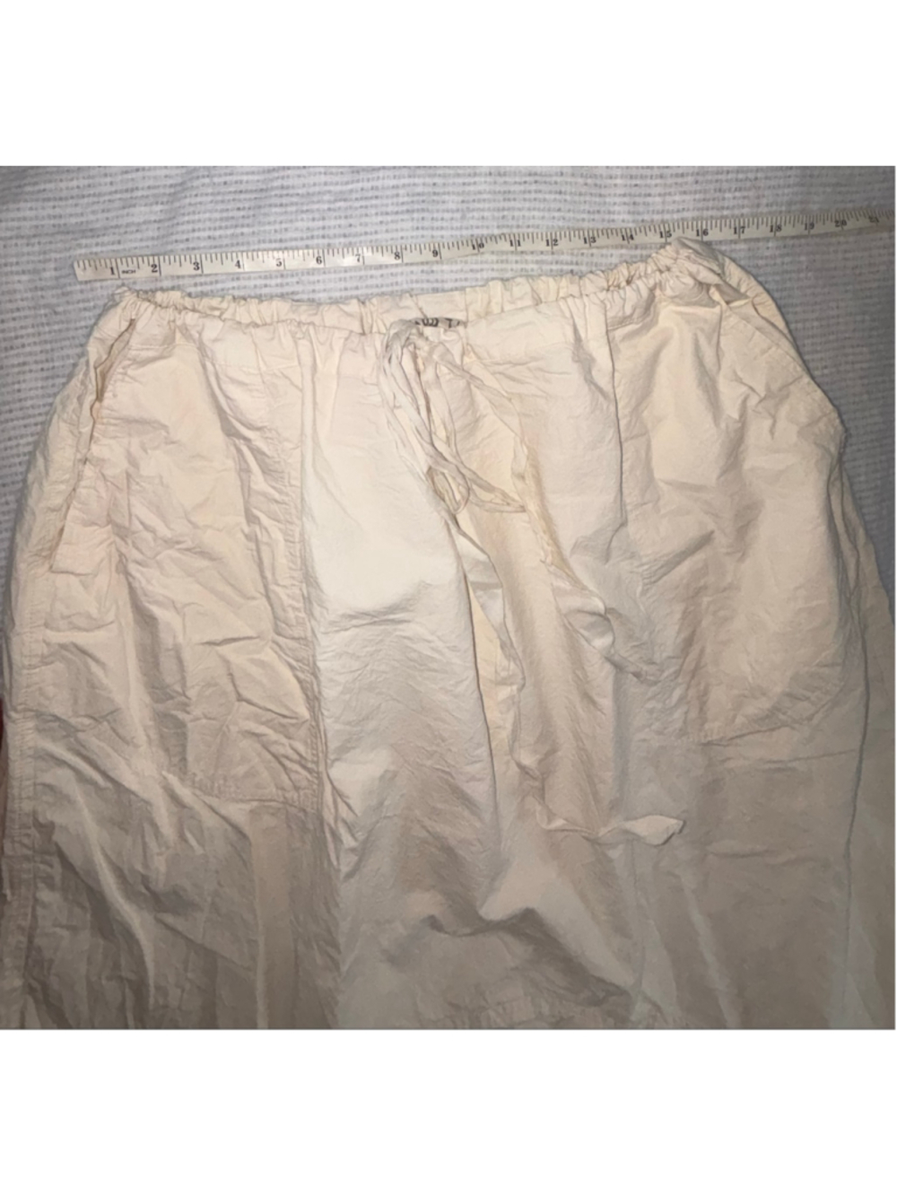 RARE Magnolia Pearl Moon Bloomer Romantic Balloon Pants Vintage Charm Cream sz L - Picture 9 of 9